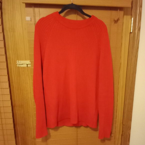Zara Man Large red textured sweater - Picture 4 of 6